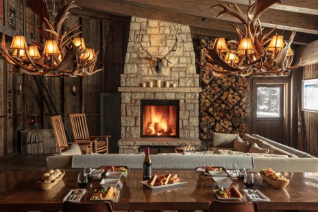 Join the skiers for lunch at our mountain outpost